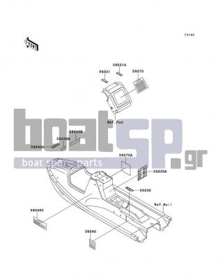 KAWASAKI - X2 1995 - Frame - Labels - 56030-3761 - LABEL,OIL RECOMMENDED