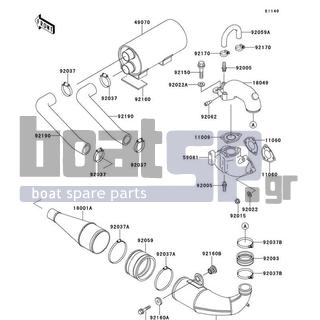 KAWASAKI - X2 1995 - Exhaust - Muffler(s)