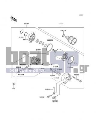 KAWASAKI - X2 1995 - Electrical - Starter Motor