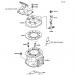 KAWASAKI - 300 SX 1991 - Cylinder Head/Cylinder