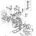 KAWASAKI - JS550 1989 - Engine/TransmissionCYLINDER HEAD/CYLINDER