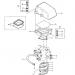 KAWASAKI - JS440 1988 - Carburetor Brackets/Flame Arrester