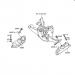 KAWASAKI - JS300 1987 - ENGINE MOUNT