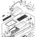 KAWASAKI - JS550 1987 - FrameHULL/ENGINE HOOD (JS550-A6/A7)