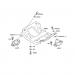 KAWASAKI - X2 1987 - ENGINE MOUNT