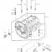 KAWASAKI - JS440 1986 - CRANKCASE ('84-'86 JS440-A8/A9/A10)