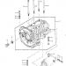 KAWASAKI - JS550 1985 - Engine/TransmissionCRANKCASE