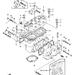 KAWASAKI - JS440 1979 - Engine/TransmissionCYLINDER HEAD/CYLINDER ('79-'81 A3/A4/A4