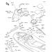 KAWASAKI - 1200 STX-R 2005 - FrameHull Middle Fittings