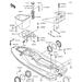 KAWASAKI - 900 STX 1997 - ΠλαίσιοHull Fittings